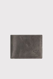 Zoozie Bags Cartera de Caballero Liverpool Crazy - Grey, Piel Genuina, Elegante y Funcional, Color Gris